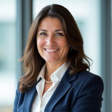 Professional headshot of Sofia Rossi, a sharp and professional woman in her early 30s, Senior Pension Advisor at Weave & Wealth.